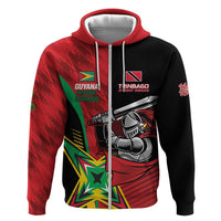Custom Amazon Warriors Vs Knight Riders Zip Hoodie Trinbago and Guyana Face Off Cricket LT01