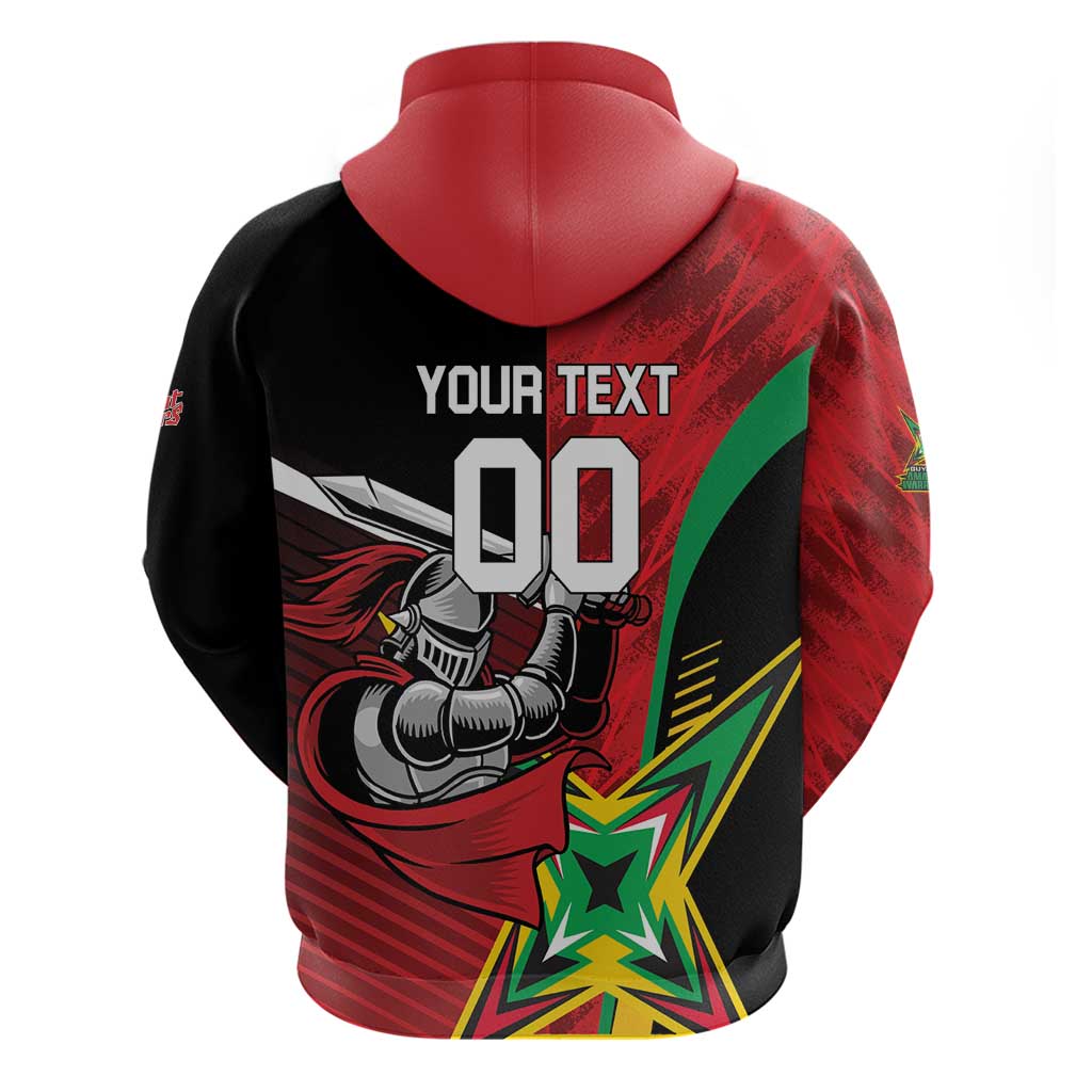 Custom Amazon Warriors Vs Knight Riders Zip Hoodie Trinbago and Guyana Face Off Cricket LT01