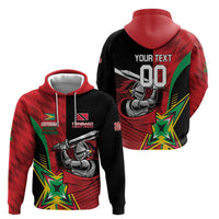 Custom Amazon Warriors Vs Knight Riders Zip Hoodie Trinbago and Guyana Face Off Cricket LT01