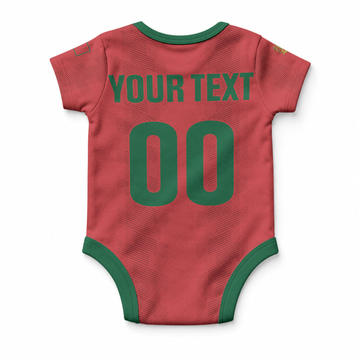 Custom Morocco 2026 Football Baby Onesie Atlas Lionesses Born Winners