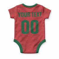 Custom Morocco 2026 Football Baby Onesie Atlas Lionesses Born Winners