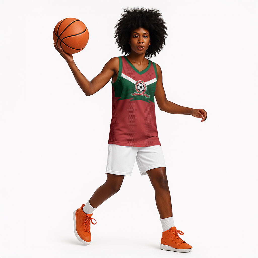 Custom Morocco 2026 Football Basketball Jersey Atlas Lionesses Born Winners