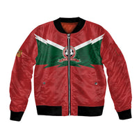 Custom Morocco 2026 Football Bomber Jacket Atlas Lionesses Born Winners