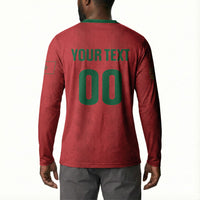 Custom Morocco 2026 Football Button Sweatshirt Atlas Lionesses Born Winners