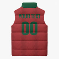 Custom Morocco 2026 Football Sleeveless Puffer Jacket Atlas Lionesses Born Winners