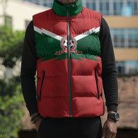 Custom Morocco 2026 Football Sleeveless Puffer Jacket Atlas Lionesses Born Winners