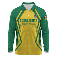 Custom South Africa 2026 Football Long Sleeve Polo Shirt Banyana Banyana