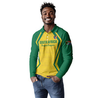 Custom South Africa 2026 Football Long Sleeve Polo Shirt Banyana Banyana