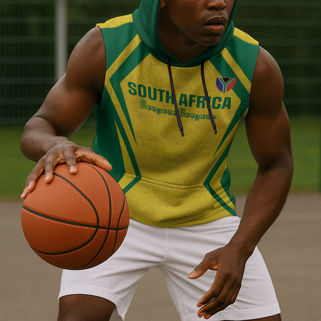Custom South Africa 2026 Football Sleeveless Hoodie Banyana Banyana