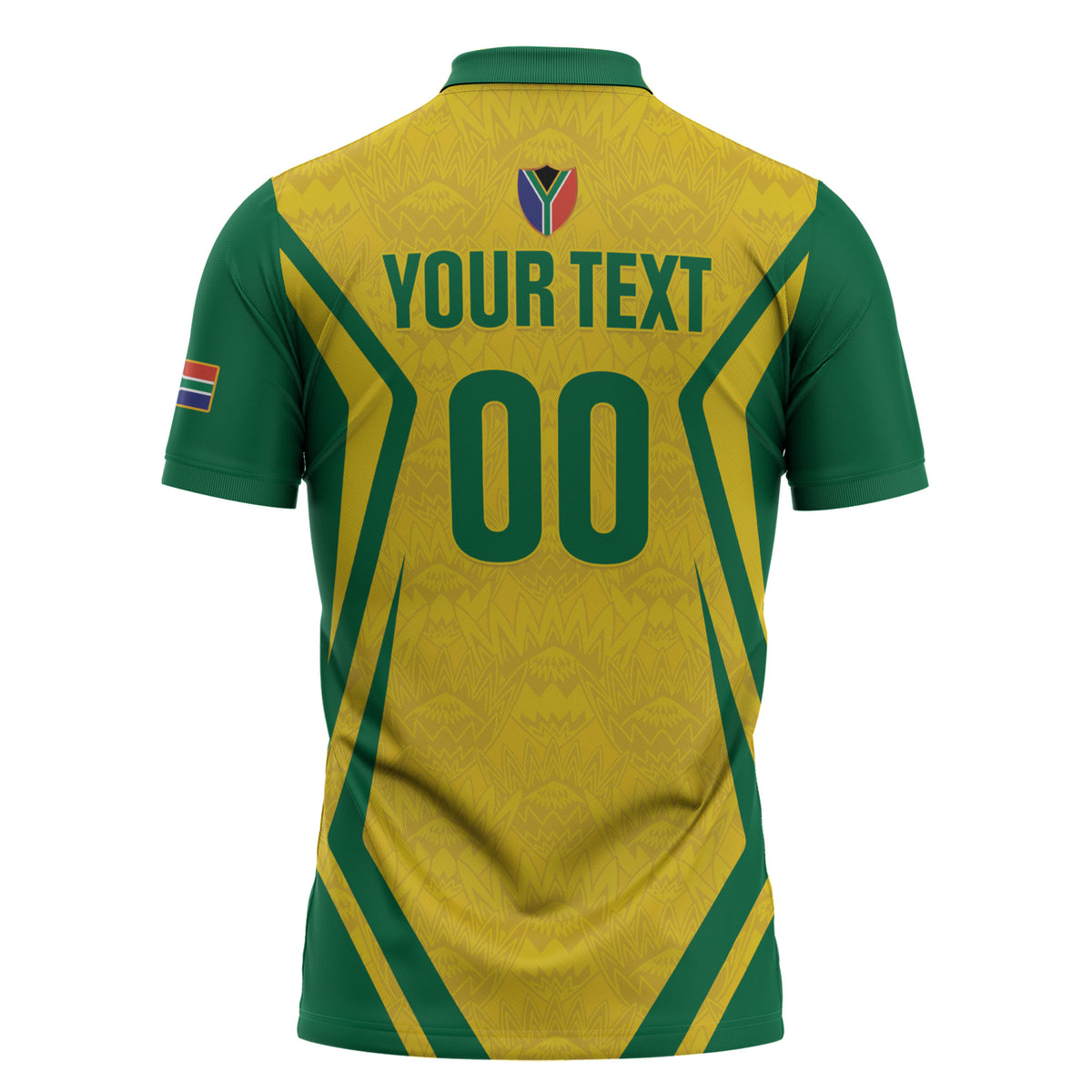 Custom South Africa 2026 Football Zipper Polo Shirt Banyana Banyana