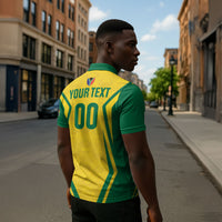 Custom South Africa 2026 Football Zipper Polo Shirt Banyana Banyana