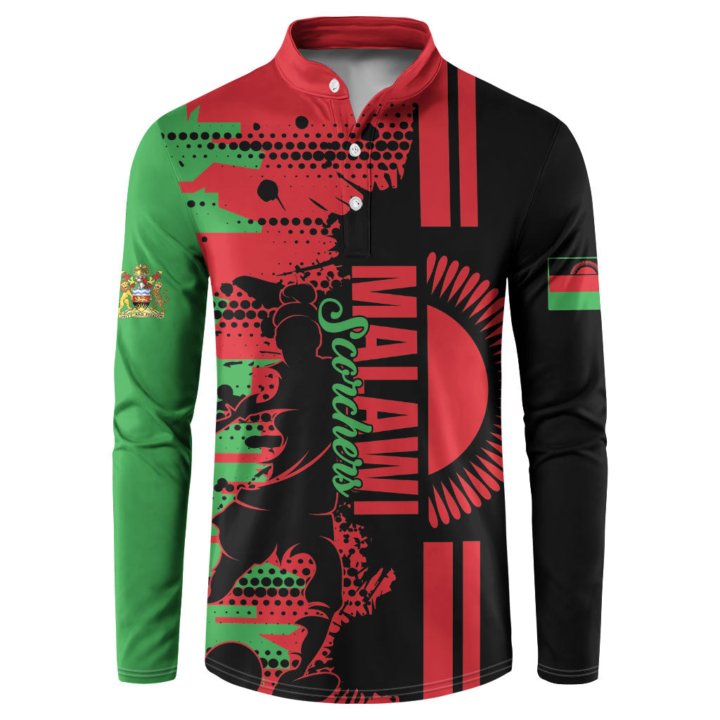 Custom Malawi 2026 Football Button Sweatshirt Go Scorchers Go Champions