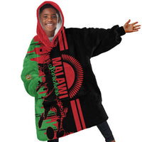 Custom Malawi 2026 Football Kid Wearable Blanket Hoodie Go Scorchers Go Champions
