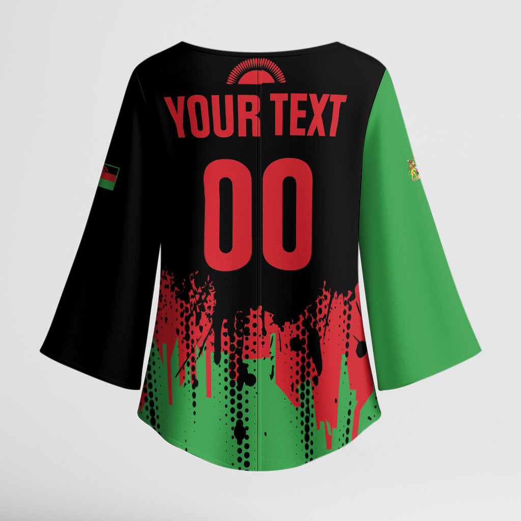Custom Malawi 2026 Football Kimono Sleeve Blouse Go Scorchers Go Champions