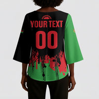 Custom Malawi 2026 Football Kimono Sleeve Blouse Go Scorchers Go Champions