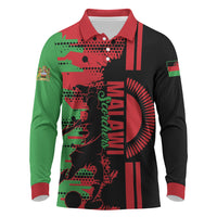 Custom Malawi 2026 Football Long Sleeve Polo Shirt Go Scorchers Go Champions