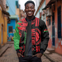 Custom Malawi 2026 Football Sleeve Zip Bomber Jacket Go Scorchers Go Champions