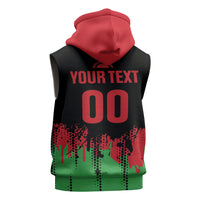 Custom Malawi 2026 Football Sleeveless Hoodie Go Scorchers Go Champions