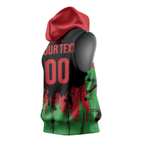 Custom Malawi 2026 Football Sleeveless Hoodie Go Scorchers Go Champions