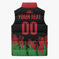 Custom Malawi 2026 Football Sleeveless Puffer Jacket Go Scorchers Go Champions