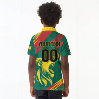Custom Cameroon 2026 Football Kid Polo Shirt Les Lionnes Indomptables