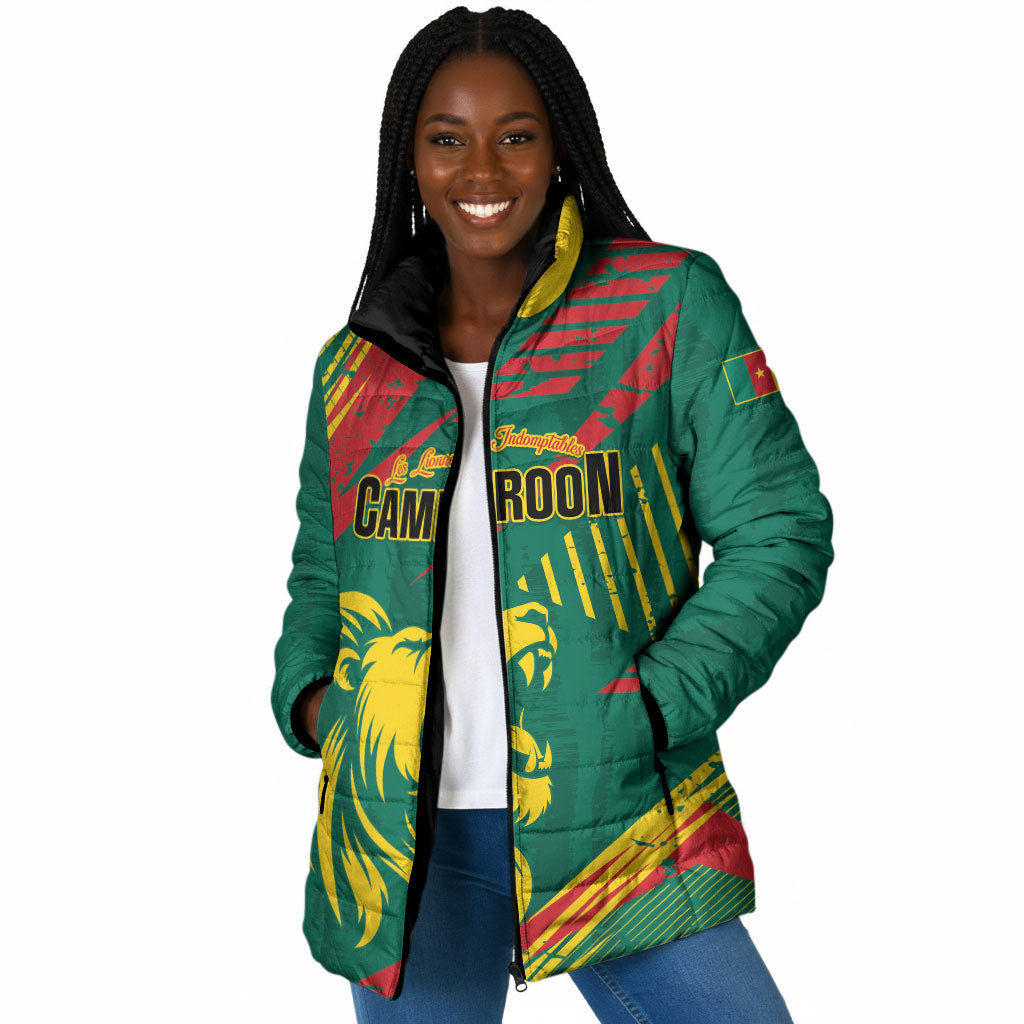 Custom Cameroon 2026 Football Padded Jacket Les Lionnes Indomptables