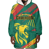 Custom Cameroon 2026 Football Wearable Blanket Hoodie Les Lionnes Indomptables