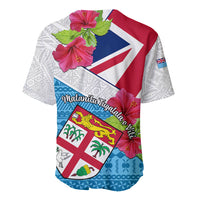 Fiji Day Baseball Jersey Fijian Hibiscus Special Version - Wonder Print Shop