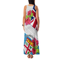 Fiji Day Family Matching Tank Maxi Dress and Hawaiian Shirt Fijian Hibiscus Special Version - Wonder Print Shop