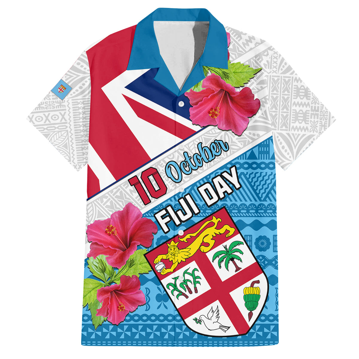 Fiji Day Kid Hawaiian Shirt Fijian Hibiscus Special Version - Wonder Print Shop