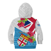 Fiji Day Kid Hoodie Fijian Hibiscus Special Version - Wonder Print Shop