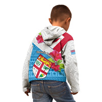 Fiji Day Kid Hoodie Fijian Hibiscus Special Version - Wonder Print Shop