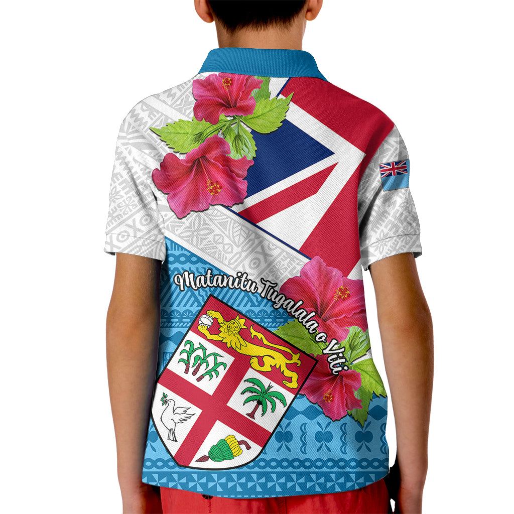 Fiji Day Kid Polo Shirt Fijian Hibiscus Special Version - Wonder Print Shop
