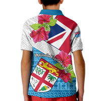 Fiji Day Kid Polo Shirt Fijian Hibiscus Special Version - Wonder Print Shop