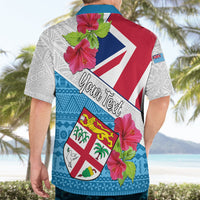 Personalised Fiji Day Hawaiian Shirt Fijian Hibiscus Special Version - Wonder Print Shop