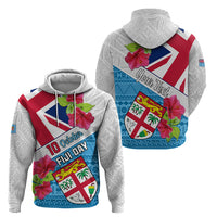 Personalised Fiji Day Hoodie Fijian Hibiscus Special Version - Wonder Print Shop