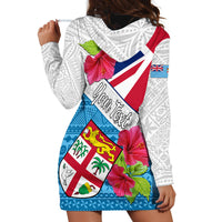 Personalised Fiji Day Hoodie Dress Fijian Hibiscus Special Version - Wonder Print Shop