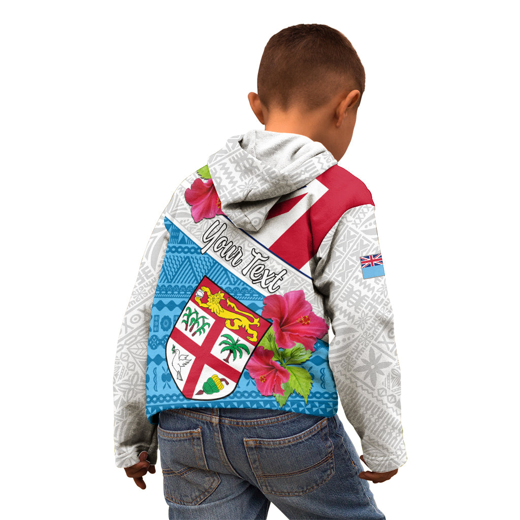 Personalised Fiji Day Kid Hoodie Fijian Hibiscus Special Version - Wonder Print Shop