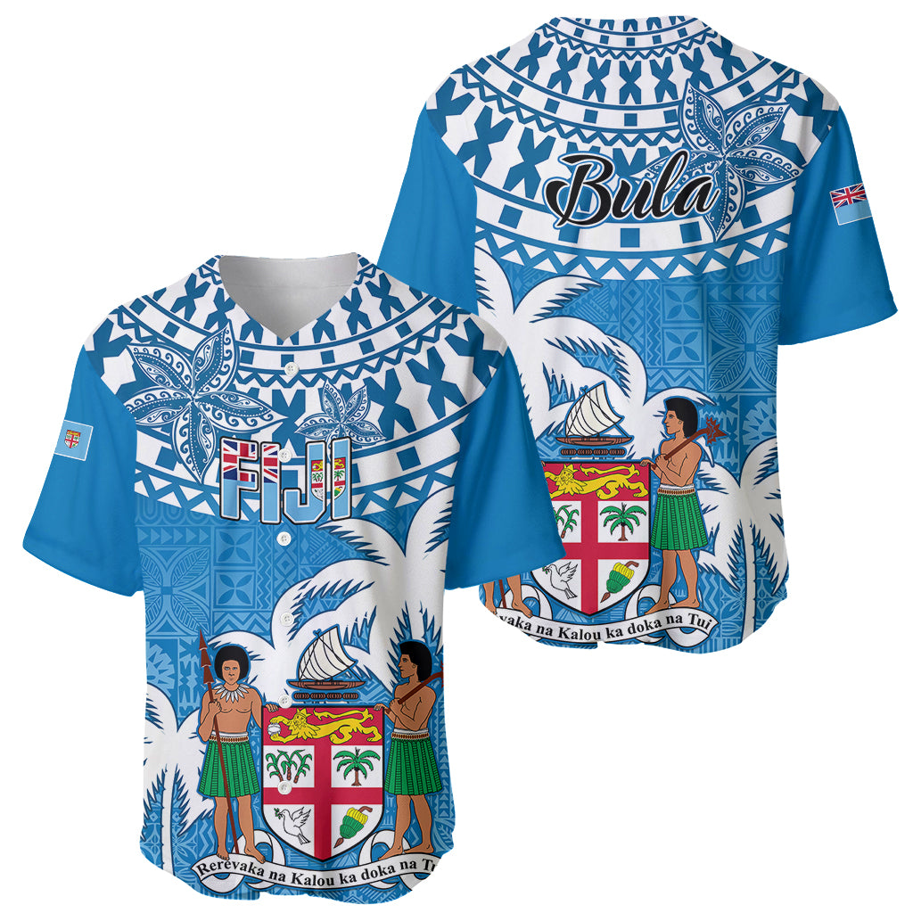 Fiji Baseball Jersey Bula Fijian Tapa Pattern - Wonder Print Shop