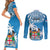 Fiji Couples Matching Short Sleeve Bodycon Dress and Long Sleeve Button Shirts Bula Fijian Tapa Pattern - Wonder Print Shop