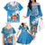 Fiji Family Matching Off Shoulder Long Sleeve Dress and Hawaiian Shirt Bula Fijian Tapa Pattern - Wonder Print Shop