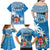 Fiji Family Matching Off Shoulder Long Sleeve Dress and Hawaiian Shirt Bula Fijian Tapa Pattern - Wonder Print Shop