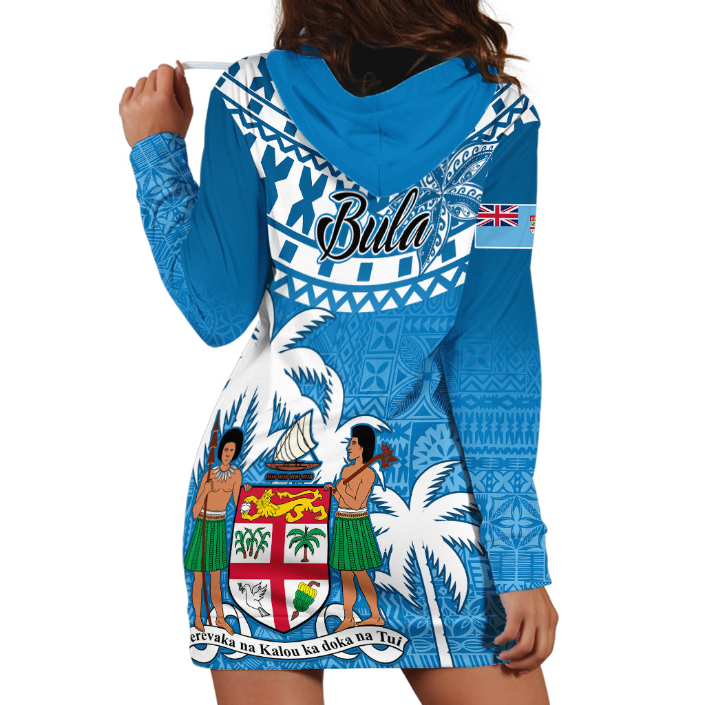 Fiji Hoodie Dress Bula Fijian Tapa Pattern - Wonder Print Shop
