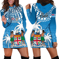 Fiji Hoodie Dress Bula Fijian Tapa Pattern - Wonder Print Shop