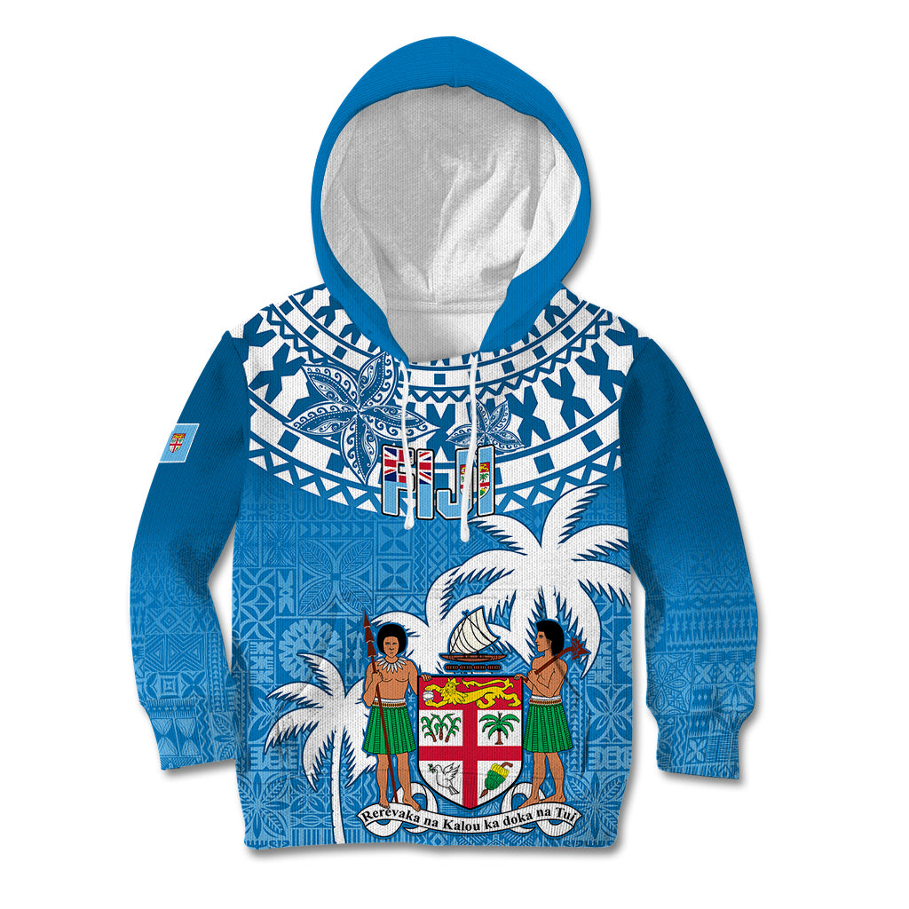 Fiji Kid Hoodie Bula Fijian Tapa Pattern - Wonder Print Shop
