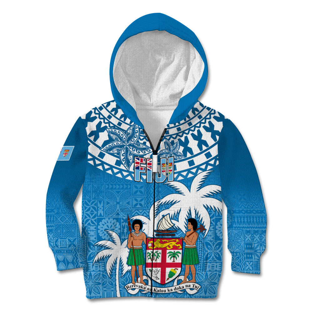 Fiji Kid Hoodie Bula Fijian Tapa Pattern - Wonder Print Shop