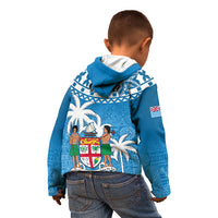 Fiji Kid Hoodie Bula Fijian Tapa Pattern - Wonder Print Shop