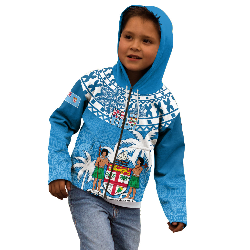 Fiji Kid Hoodie Bula Fijian Tapa Pattern - Wonder Print Shop