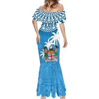 Fiji Mermaid Dress Bula Fijian Tapa Pattern - Wonder Print Shop