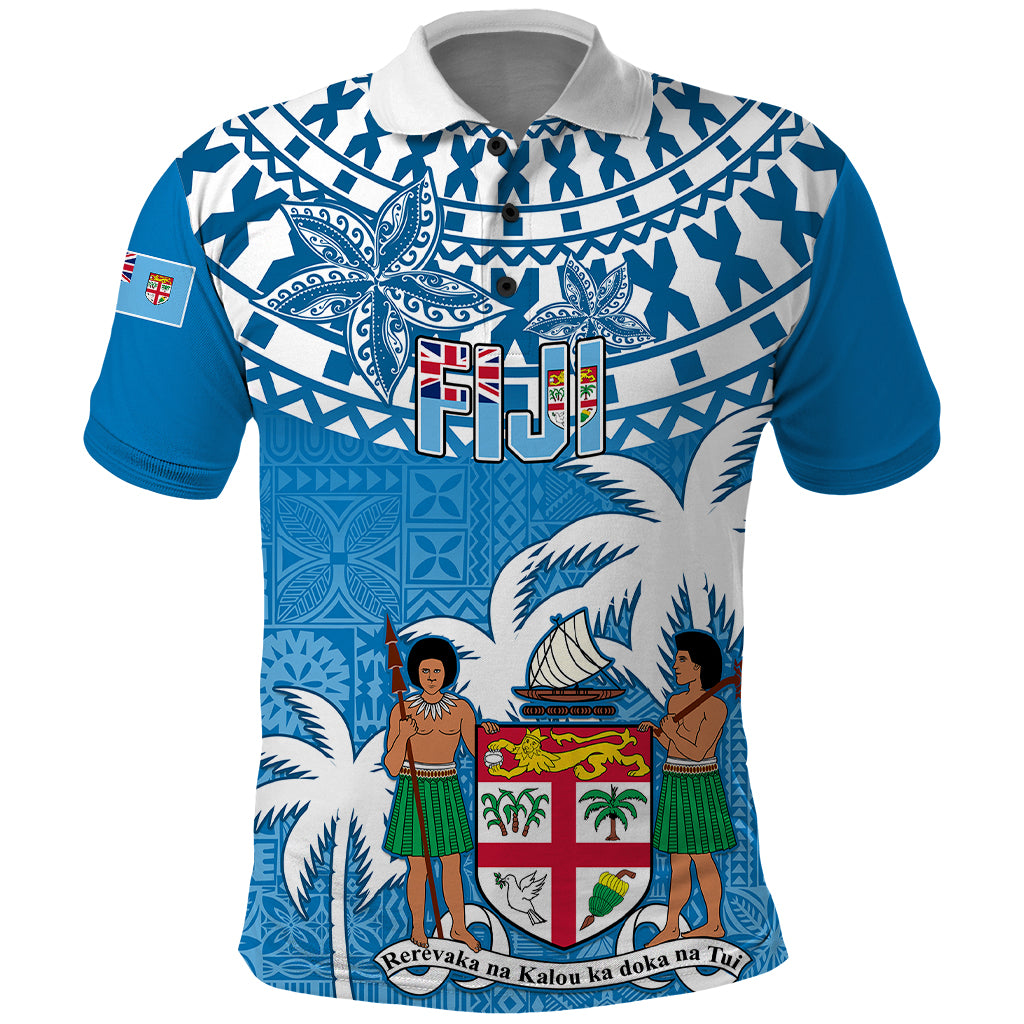 Fiji Polo Shirt Bula Fijian Tapa Pattern - Wonder Print Shop